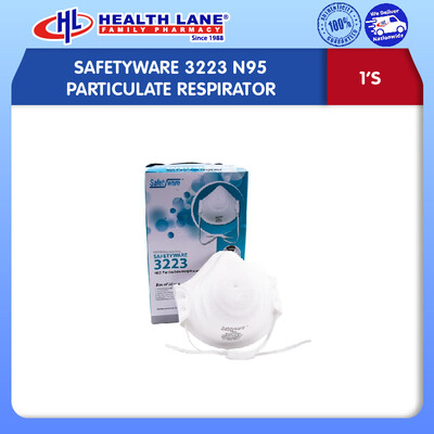 SAFETYWARE 3223 N95 PARTICULATE RESPIRATOR (1'S)